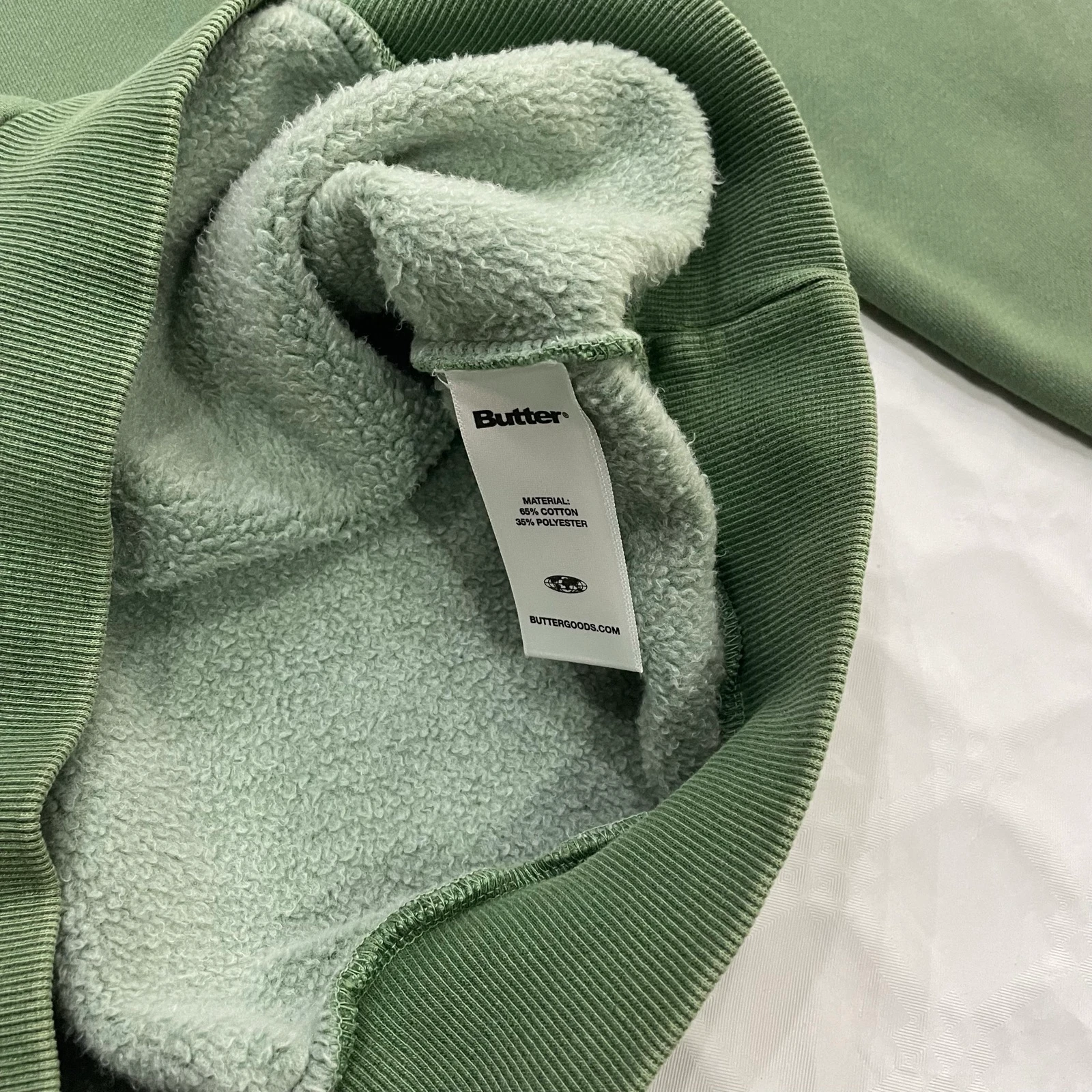 Butter Goods sweatshirt - Pigment Crewneck Dye (Meadow) – photo 3